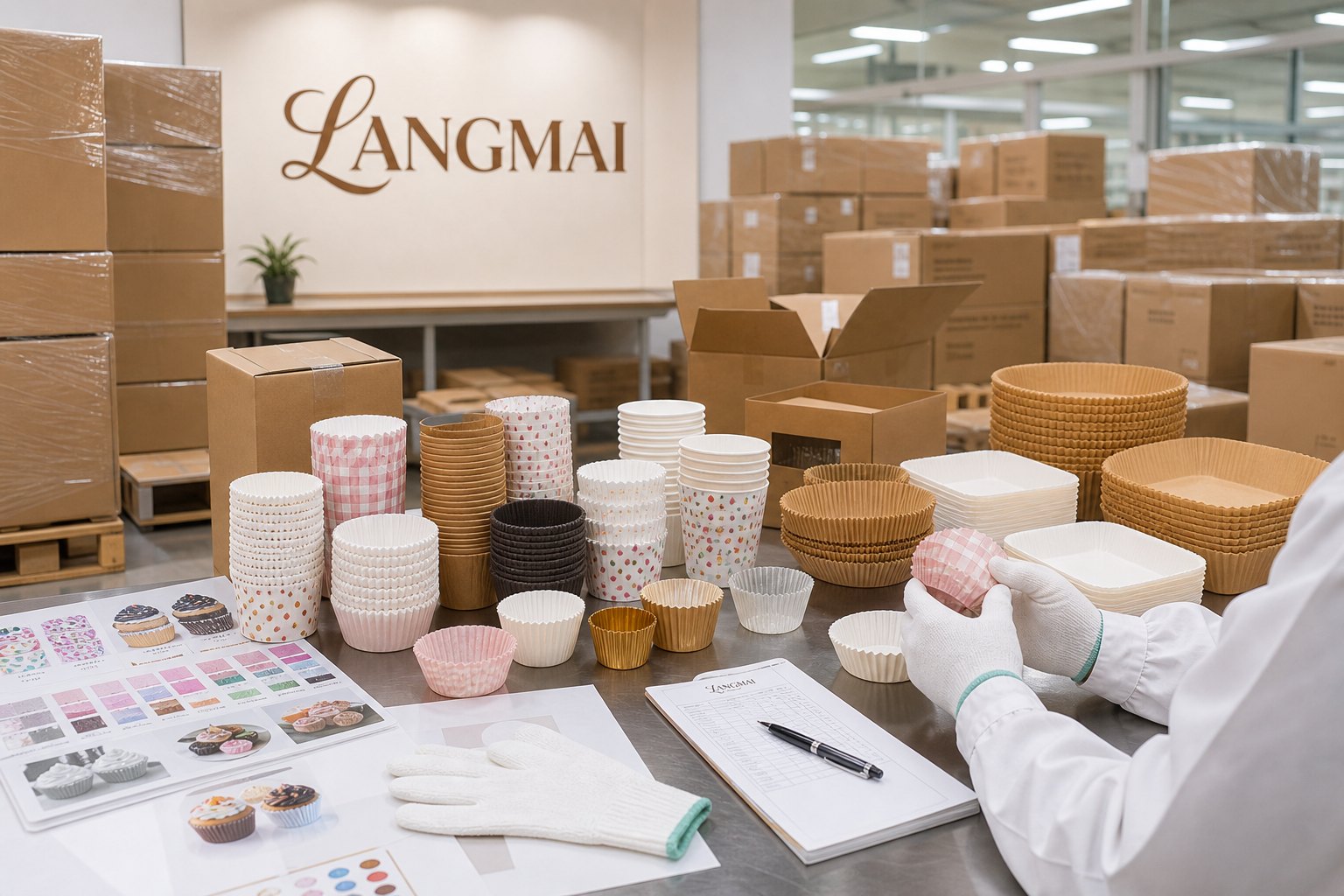 Paper Baking Cup Packaging and Transit Guide factory testing and shipment inspection