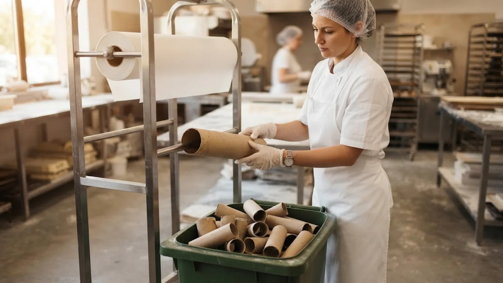 Recycling Baking Paper Cores and Reducing Packaging Waste in Wholesale Bakery Supply