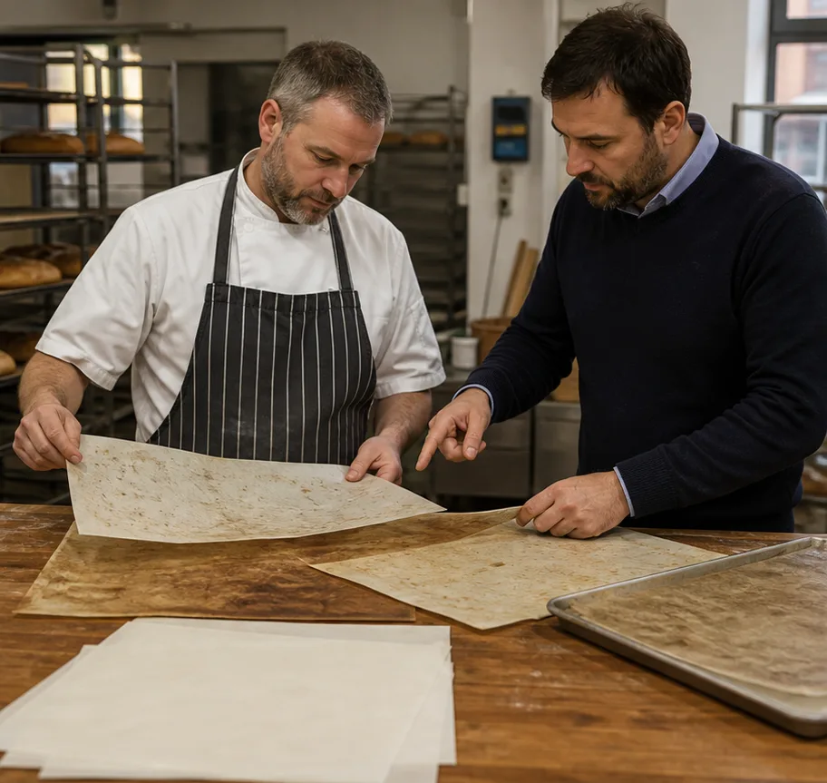 Baking Paper for Deck Ovens: Wholesale Supplier Guide factory testing and shipment inspection