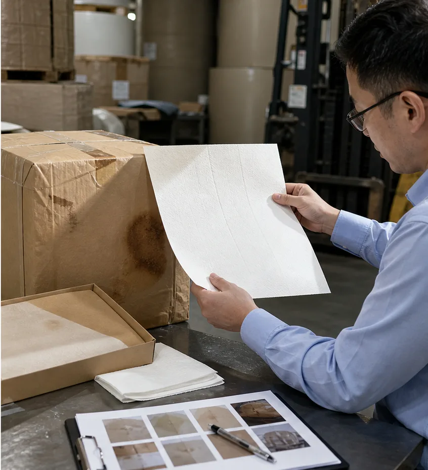 Food Paper Supplier Corrective Action: Buyer Guide factory testing and shipment inspection