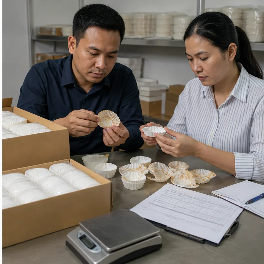 Hotel Buffet Cupcake Liners: Wholesale Buyer Guide factory testing and shipment inspection