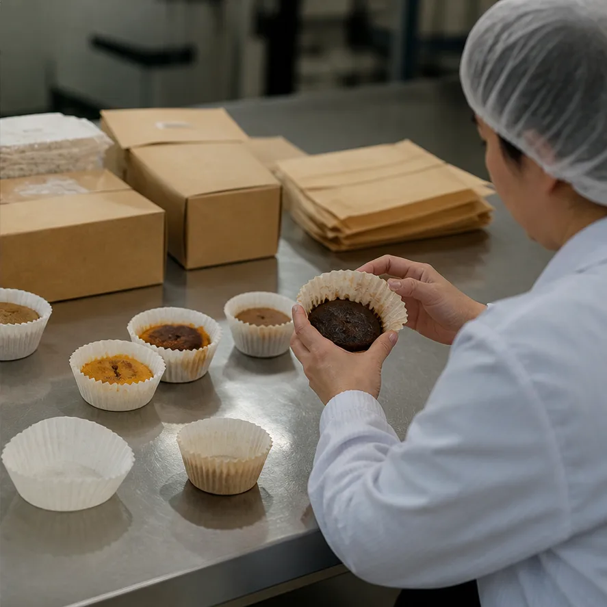 Microwave-Compatible Paper Baking Cups: Buyer Guide factory testing and shipment inspection