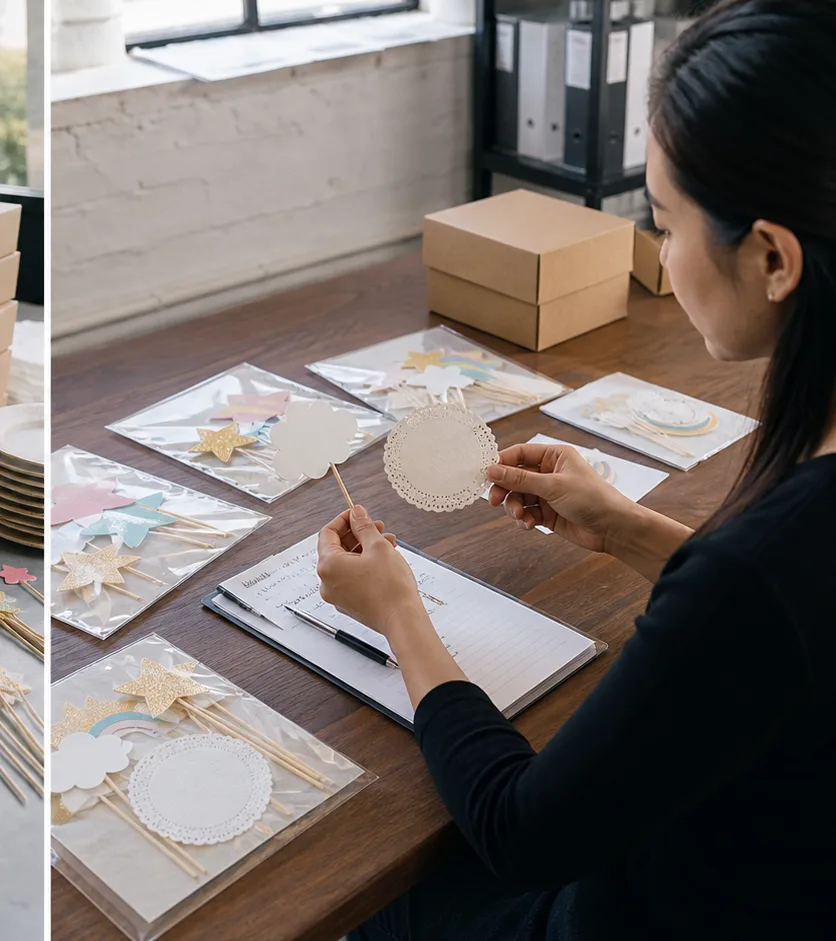 Paper Party Accessories for Cake Kits: Wholesale Guide factory testing and shipment inspection
