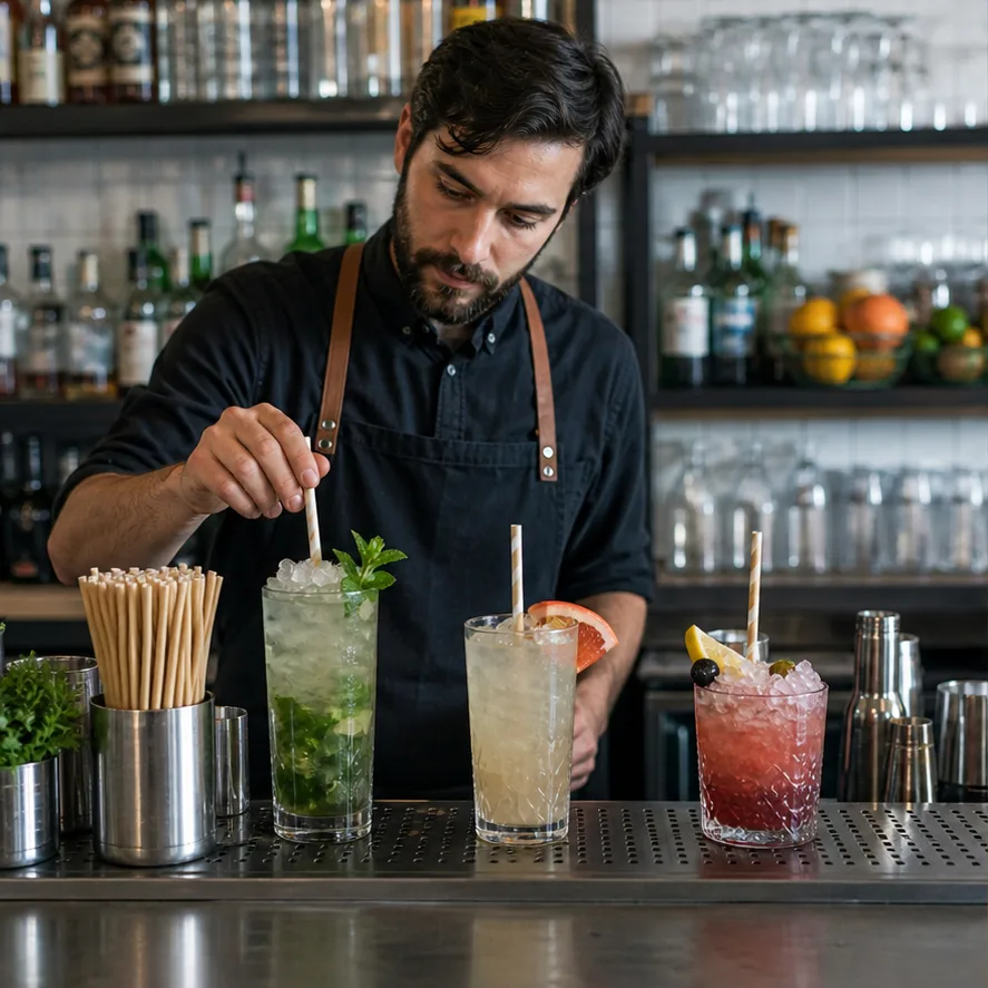 Paper Straws for Cocktail Bars: Wholesale Buyer Guide