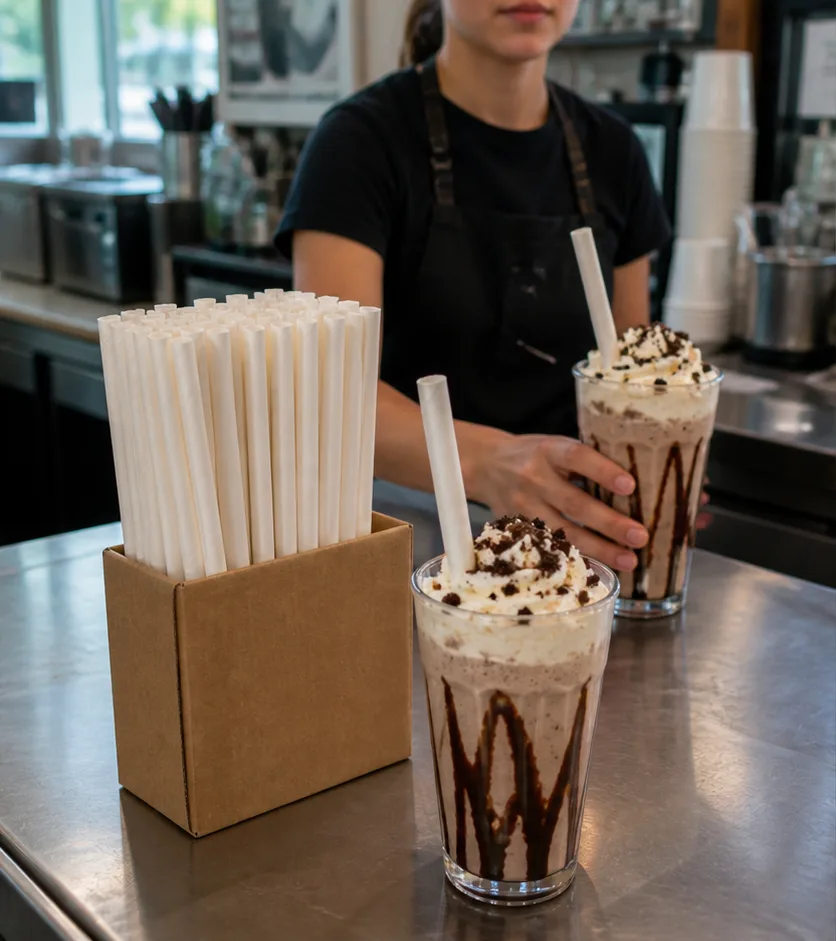 Paper Straws for Milkshake Cups: Buyer Specification Guide