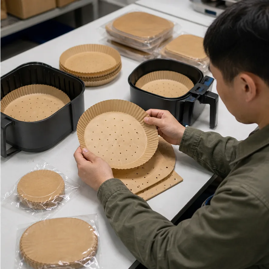 Perforated Air Fryer Liners Wholesale: Buyer Guide factory testing and shipment inspection