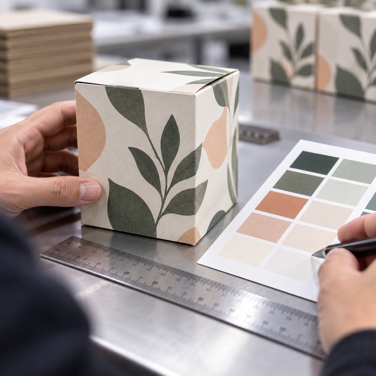Approved paper packaging sample