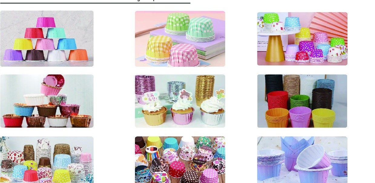 Roll-Mouth Paper Baking Cups for OEM Dessert Packaging product gallery